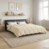 vidaXL Duvet complet pe tot parcursul anului Patos Crem 200 x 240 cm 42026065