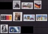 GERMANIA 1985 - 1986 9 TIMBRE NESTAMPILATE, Nestampilat