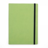 Agenda notes A5 Velvet cu elastic verde deschis