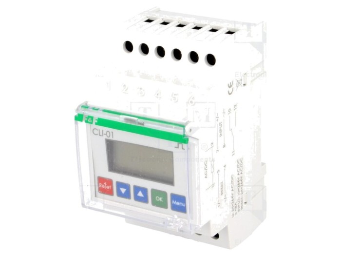 Contor electronic LCD IP20 250VAC/8A CLI-01