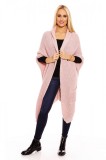 Cumpara ieftin B378-5 Cardigan maxi cu maneci trei sferturi