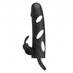 Manson/Extensie Penis Cu Vibratii, Negru