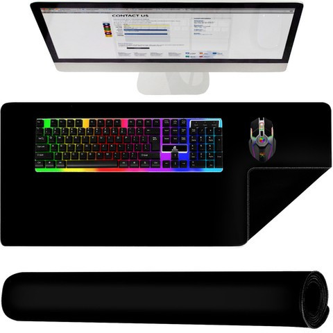 Mousepad gaming, 900x450 mm, Negru