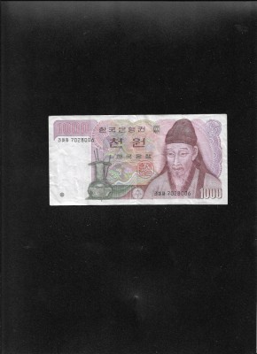 Coreea de Sud 1.000 1000 won 1983 seria7028006 foto