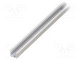 Profil modular LED &icirc;ncastrat alb 1m TOPMET LINEA-IN20 aluminiu