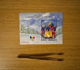 Jocurile Olimpice de Iarnă, Albertville, coliță nedantelată, 1992, LP 1276 MNH