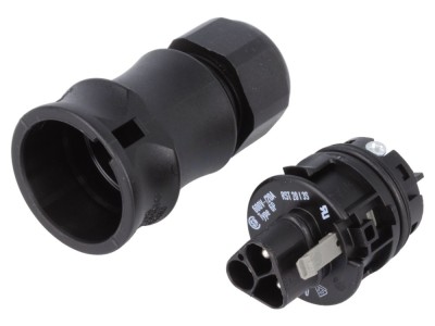 Conector circular tată 3 pini, 20A foto