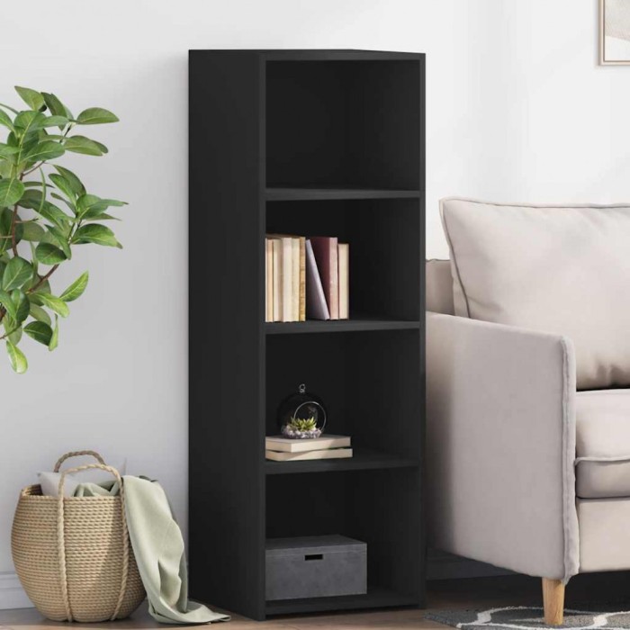 vidaXL Dulap &icirc;nalt, negru, 40x41x124 cm, lemn prelucrat 846384