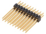 Conector pini 2x10 THT 1,27mm aurit