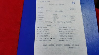 program Unirea Dej - Minerul Suncuius foto