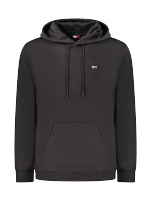 Hanorac barbati, cu mini logo brodat, Regular fit, Negru, M foto