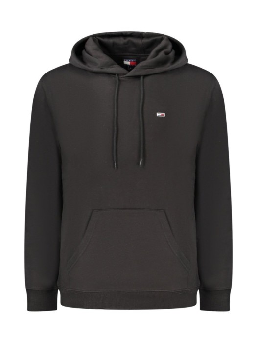 Hanorac barbati, cu mini logo brodat, Regular fit, Negru, M