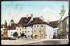 Sibiu 1921 - Hermannstadt - Nagyszeben - Piata Albert Huet - Huetplatz - printata, color, circulata la Campulung, timbre detasate, Necirculata, Fotografie