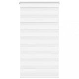 VidaXL Jaluzea tip zebra alb lățime țesătură 85,9 cm poliester