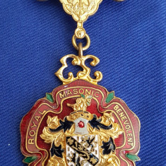 Medalie masonica veche The royal masonic Benevolent Institution - Steward 1960