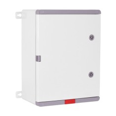 Cutie distributie IP67 din ABS gri, usa mata, placa metalica, 300x400x170 mm PD304017