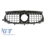 Grila tip GT crom/neagra potrivita pentru Mercedes GLA H247 dupa 2024 cu bumper standard Performance AutoTuning