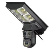 Camera Supraveghere 3 Ecrane + Lampa LED 180w cu Panou Solar, Conexiune 4G,