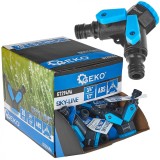 Set conectori cu 2 cai Sky-line cu reducdor de la 3 / 4&quot; la 1 / 2&quot;, 20 bucati, Geko G72949A