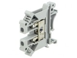 Conector Șine 0,2-4mm&sup2; 2 Borne Gri 6,2mm