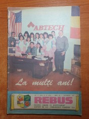 revista rebus decembrie 1992 - revista de divertisment - numar dublu