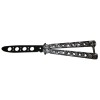 Cutit, Briceag fluture, Butterfly, Scared Skulls, pentru antrenament, 22 cm, gri