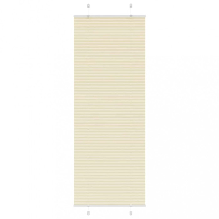 vidaXL Jaluză plisată Crem 80x200cm Lățime țesătură 79,4 cm