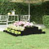 VidaXL Jardinieră, negru, 110x110x27 cm, lemn masiv de pin 823903