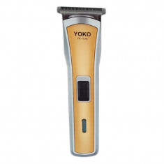 Aparat de tuns Yoko YK-1518, LED, acumulator incorporabil, auriu foto
