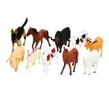 Set 10 Figurine animale de ferma OEM DY1005M, Multicolor