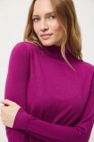 Medicine pulover culoarea violet, light, cu guler