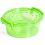 Recipient cu capac pentru alimente,plastic,verde,300 ml, Oem