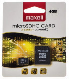 MicroSDHC 4Gb Maxell Clasa 10 Cu Adaptor, 4 GB