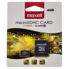 MicroSDHC 4Gb Maxell Clasa 10 Cu Adaptor