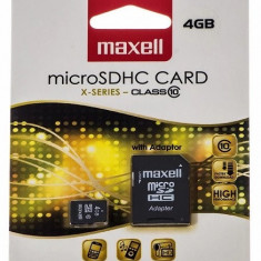 MicroSDHC 4Gb Maxell Clasa 10 Cu Adaptor