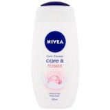 Gel de duș Nivea Rose &amp; Almond Oil, 250ml - Hidratare &amp; Parfum Trandafir, Fără Parabeni