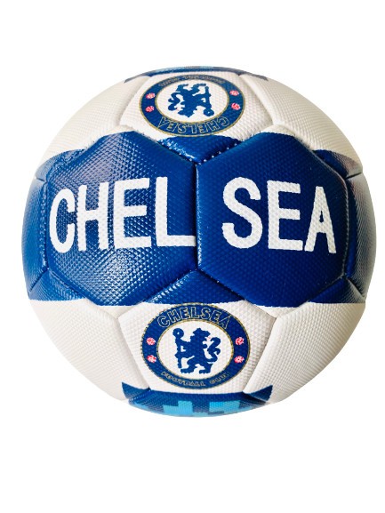 Minge fotbal Chelsea Londra, albastru alb, marime 5