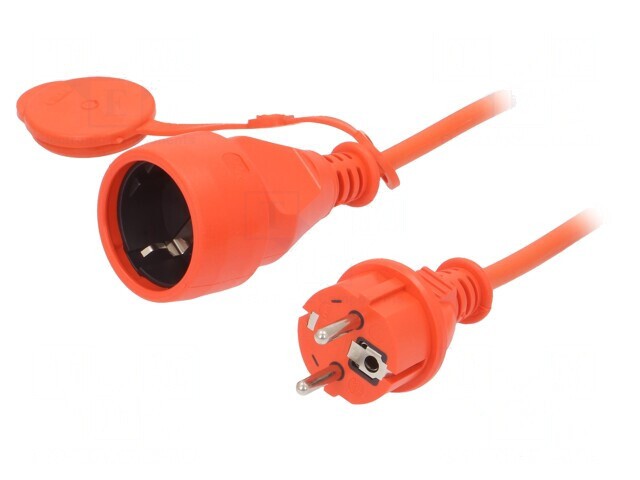 Prelungitor alimentare 10m 3x1,5mm2 Portocaliu