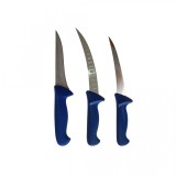 Set 3 cutite profesionale macelarie, 2 cutite dezosat si degresat, 1 cutit