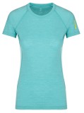 Tricou maneca scurta Merino Elsa Turqoaz