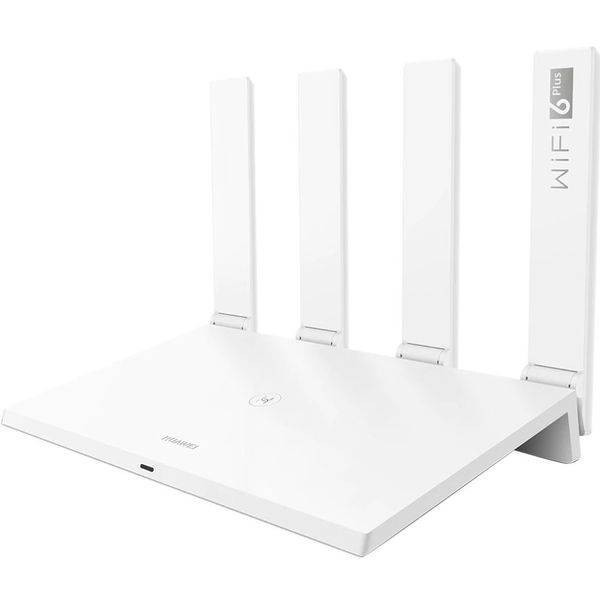 Router Wireless Huawei WS7200-20 AX3 WiFi6 Gigabit Dual Band 3000Mbps 4 Antene Externe Alb