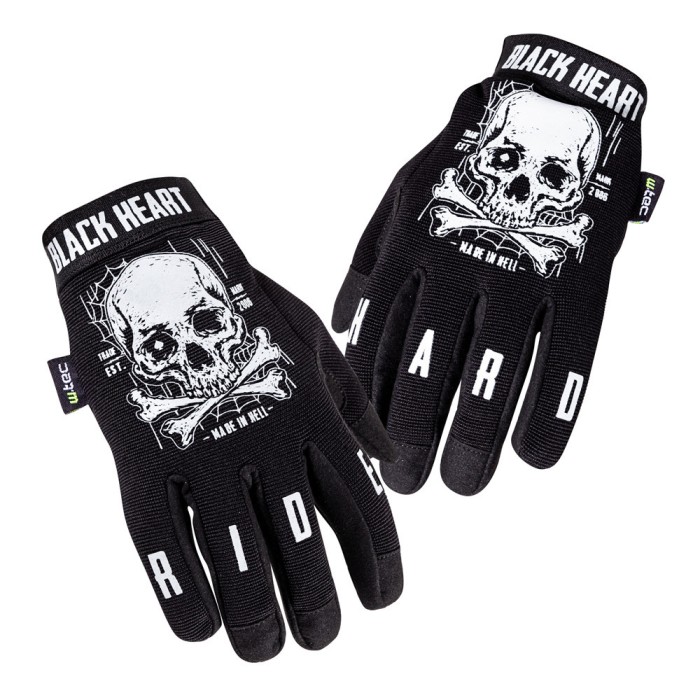 Manusi Moto W-TEC Web Skull, XL