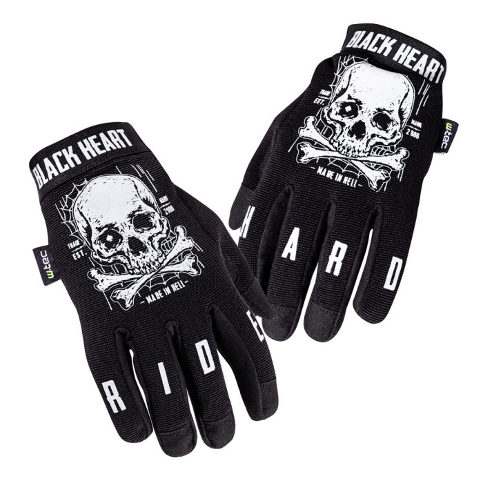 Manusi Moto W-TEC Web Skull, L