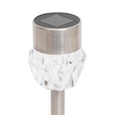 Lampa de gradina solara Home MX 809, 1 LED, metal, rezistenta la intemperii, automata, alb rece foto