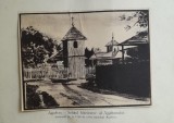 Cumpara ieftin Litografie interbelică 12 lipită pe carton/ M. Olinescu / BOTOSANI Schit Agafton