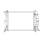 Radiator racire Saab 9.3 (Ys3d), 1998-2002 Motor 2, 2 Tid 85/92kw, Saab 900, 1993-1998 Motor 2, 5 V6 125kw Benzina/Diesel, tip climatizare cu AC, cut