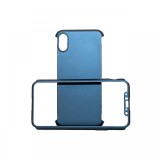 Carcasa iPhone X / XS Just Must Defense 360 Navy (3 piese: protectie spate, protectie fata, folie Fl