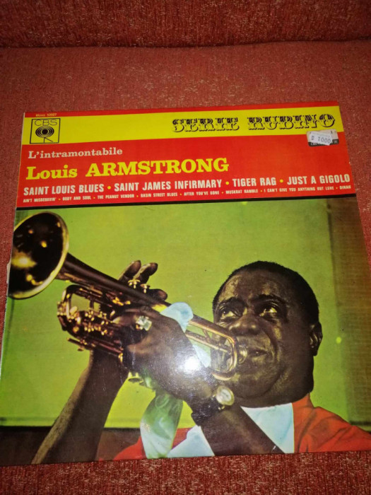Louis Armstrong L&rsquo;intramontabile CBS 1967 It vinil vinyl VG+