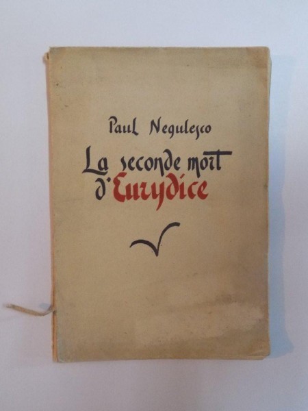 LA SECONDE MORT D&#039;EURYDICE par PAUL NEGULESCU , 1937