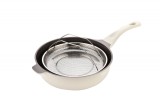 Set tigaie multifunctionala din aluminiu turnat sub presiune 4 piese ZASS Gourmet ZG-ACS 07, Crem ProDesign DailyAppliances